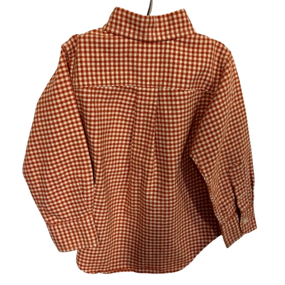 Ralph Lauren Red and White Plaid Toddler Button Down Collared Shirt, Size 2T - Picture 2 of 6